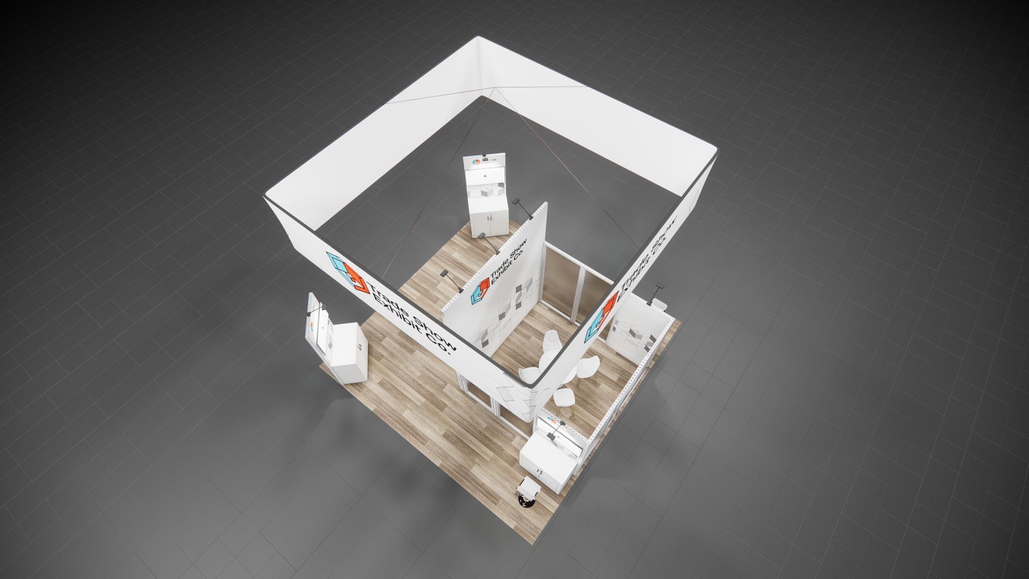 20 x 20 Island Affordable Exhibit Rental — CES, Las Vegas