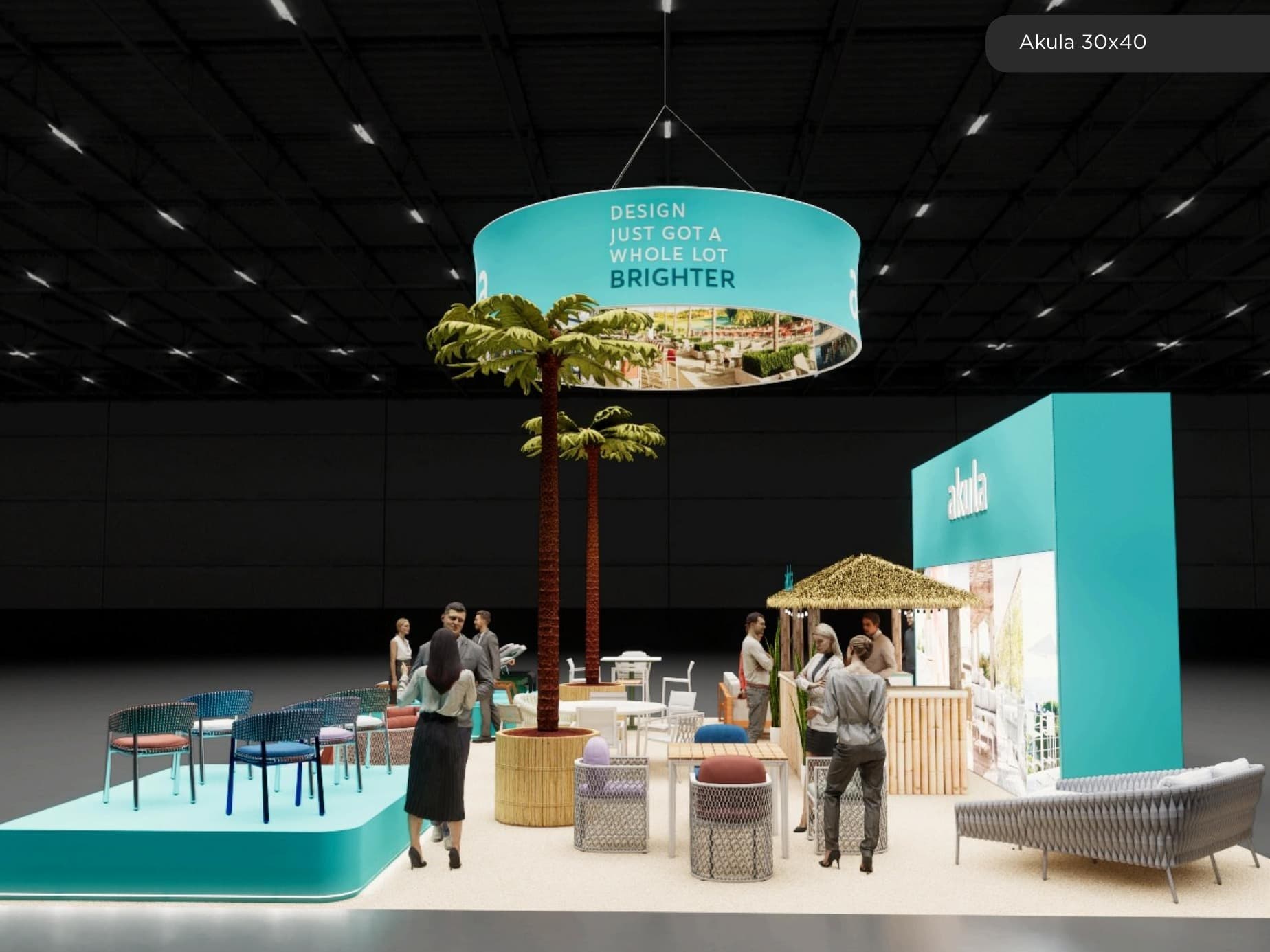 30 x 40 Island Exhibit Rental — SEMA Show, Las Vegas