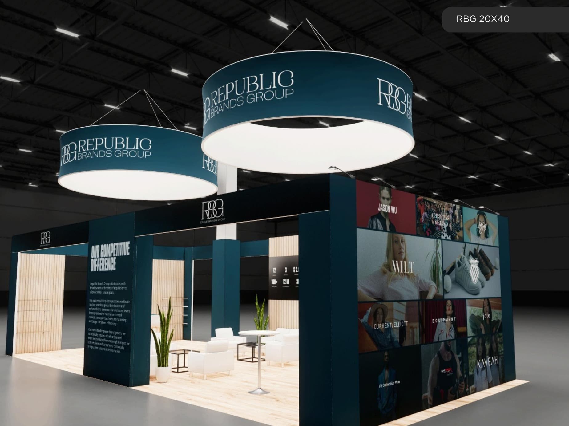 20 x 40 Island Exhibit Rental — SEMA Show, Las Vegas