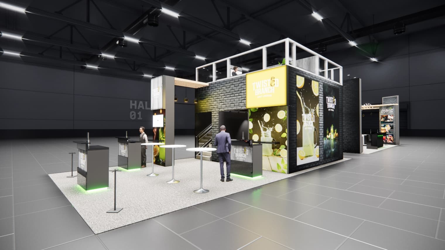 20 x 40 Double-Deck Exhibit Rental — IPPE, Atlanta