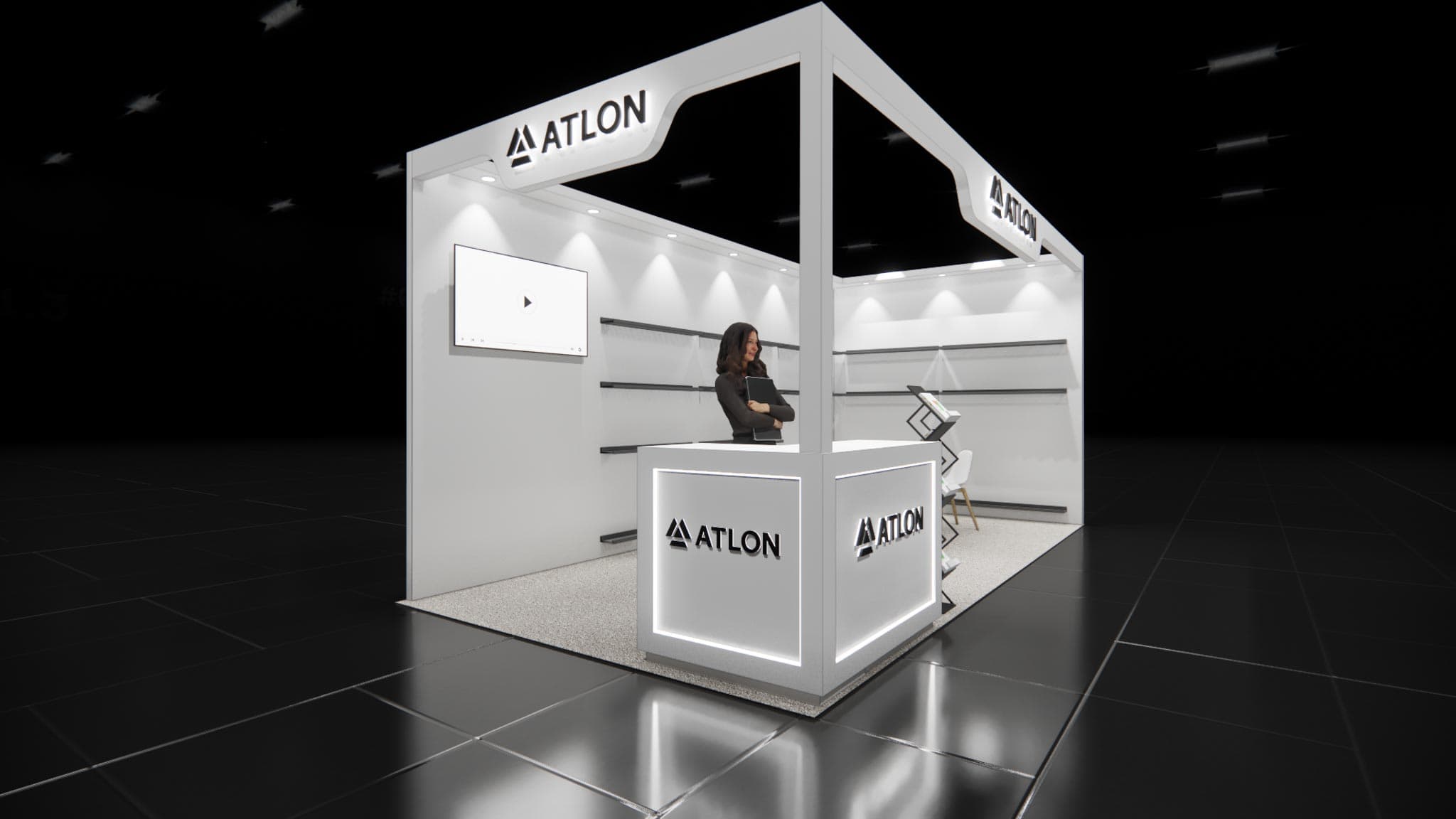 10 x 20 Inline Exhibit Rental — OTC, Houston