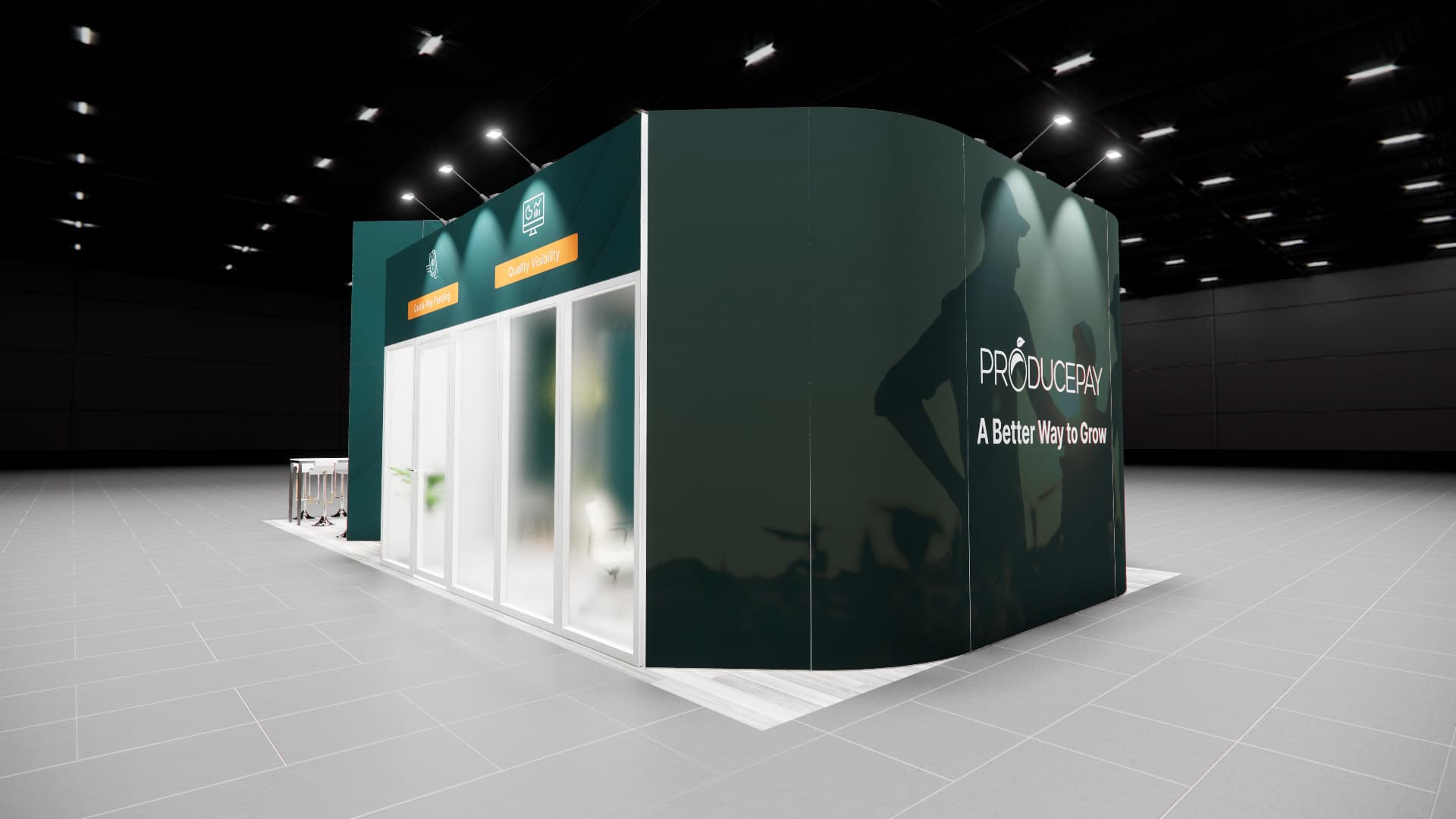 20 x 40 Island Exhibit Rental — OTC, Houston
