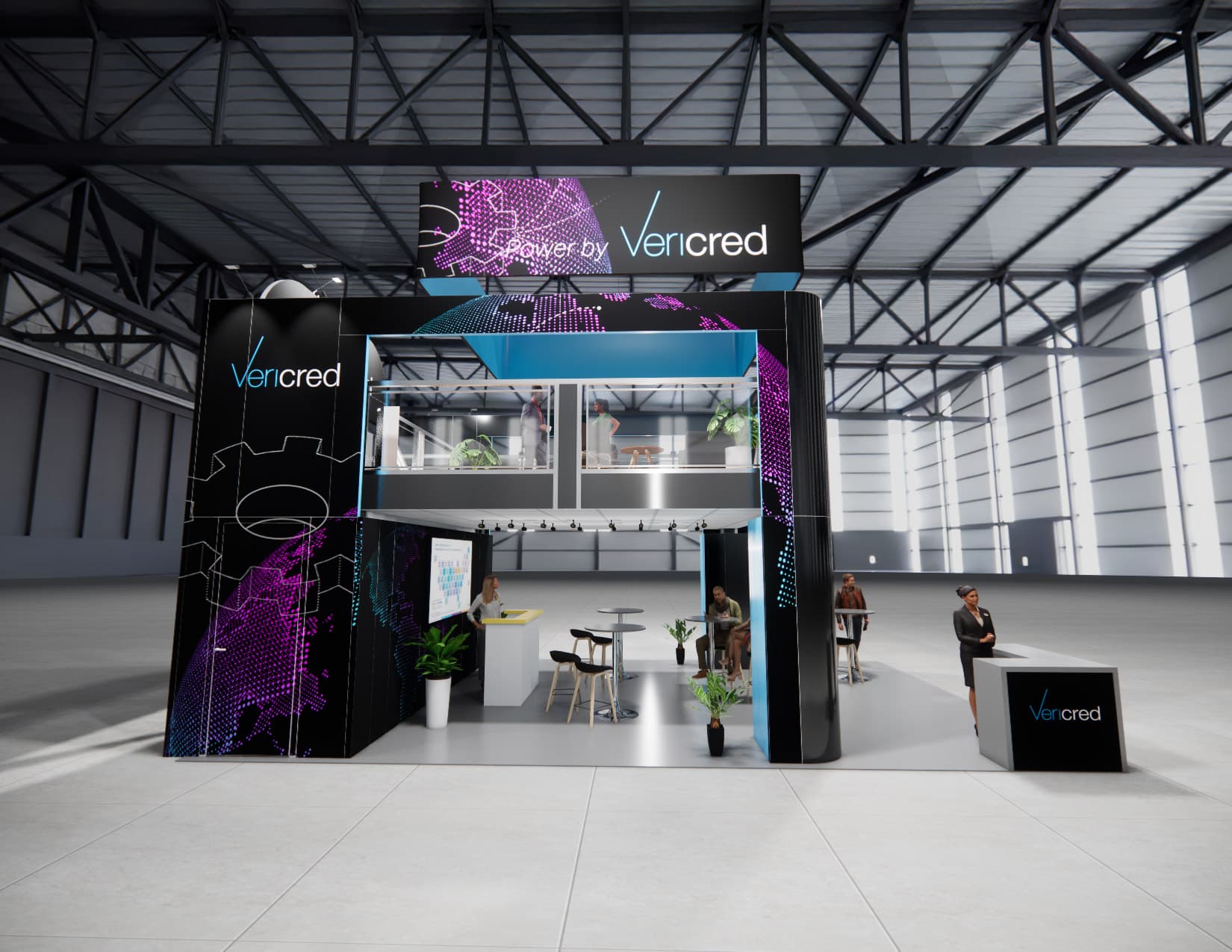 20 x 30 Double-Deck Exhibit Rental — OTC, Houston