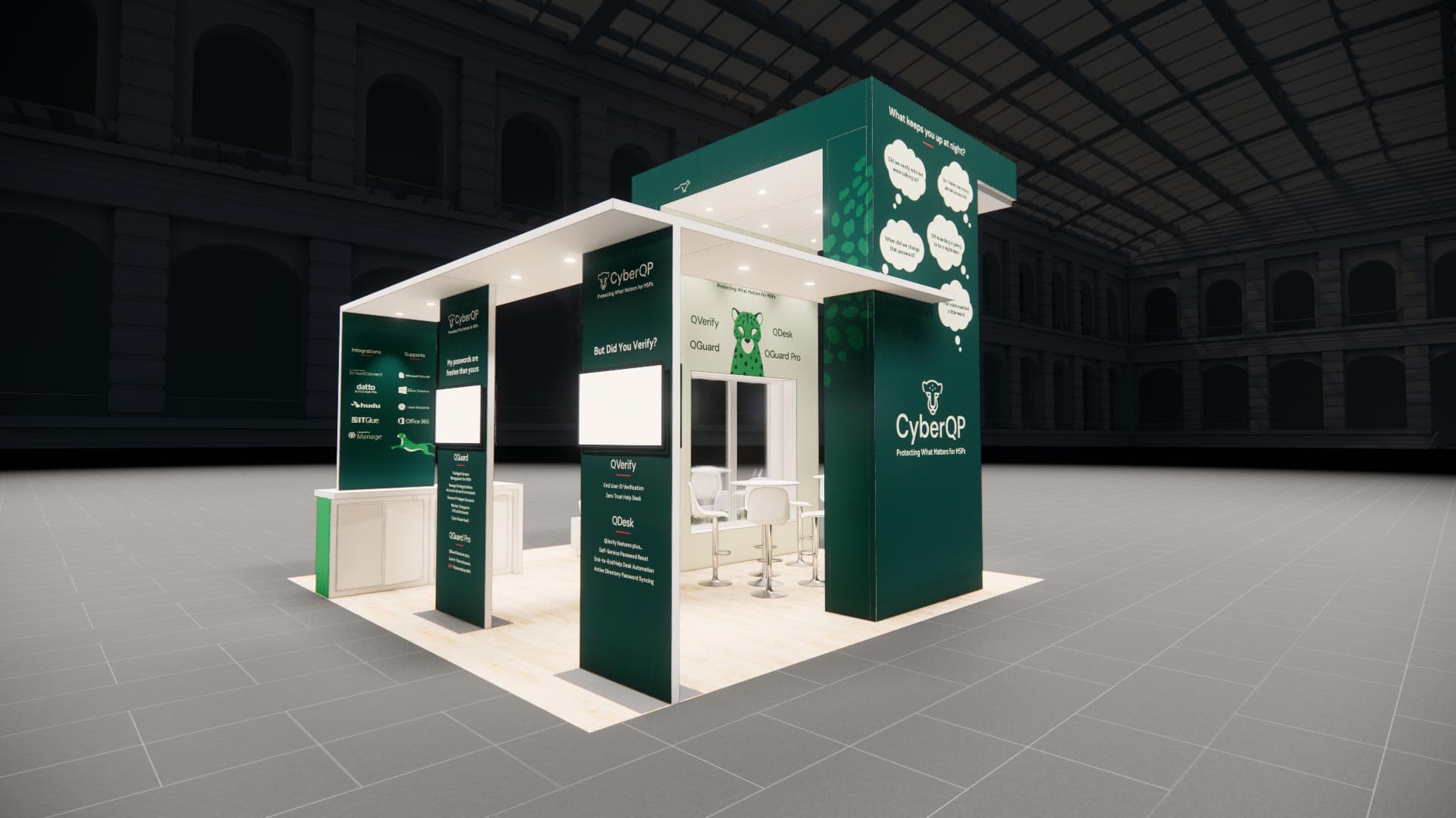 20 x 20 Island Exhibit Rental — InfoComm, Las Vegas