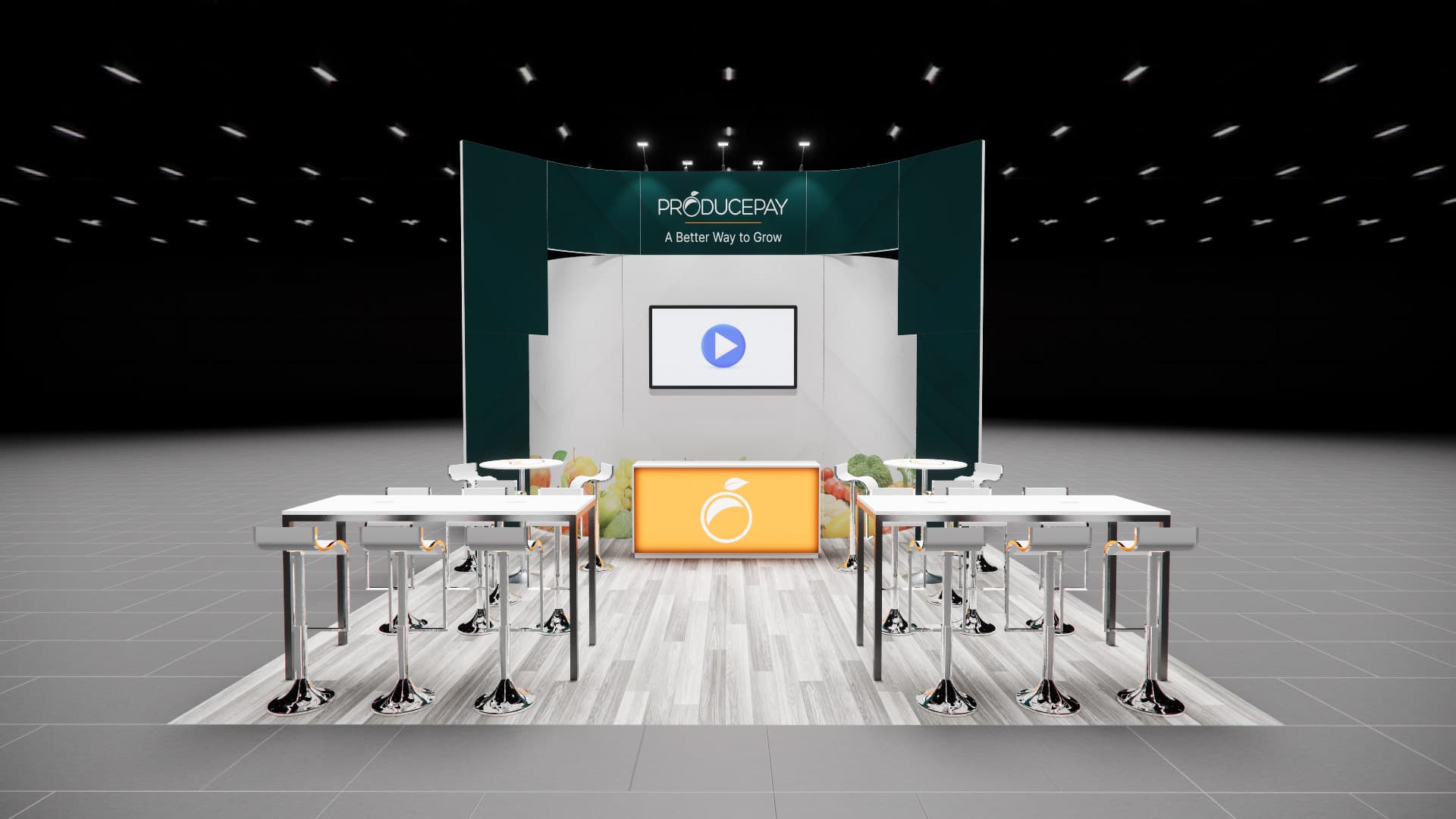 20 x 40 Island Exhibit Rental — OTC, Houston