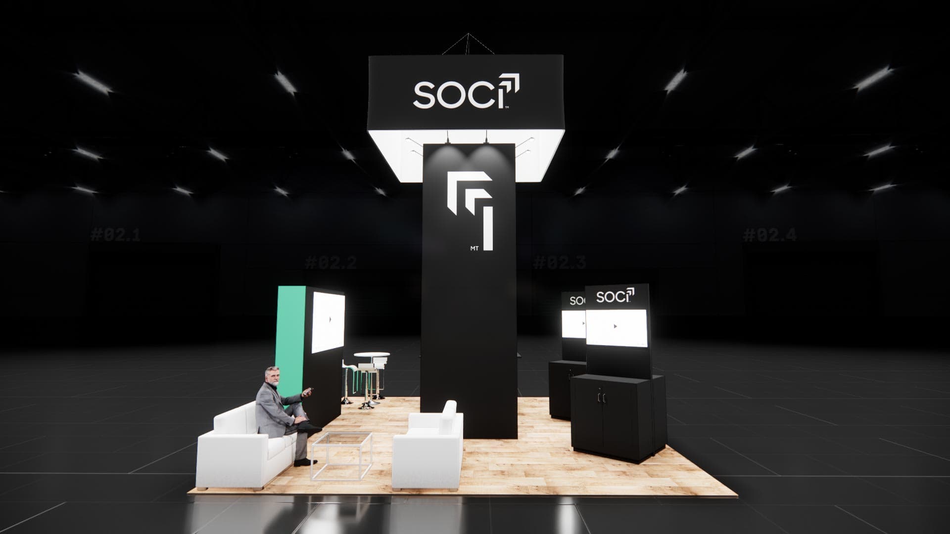 20 x 20 Island Exhibit Rental — MODEX, Atlanta