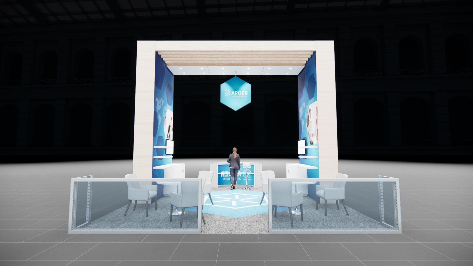 20 x 20 Island Exhibit Rental — IAAPA Expo, Orlando