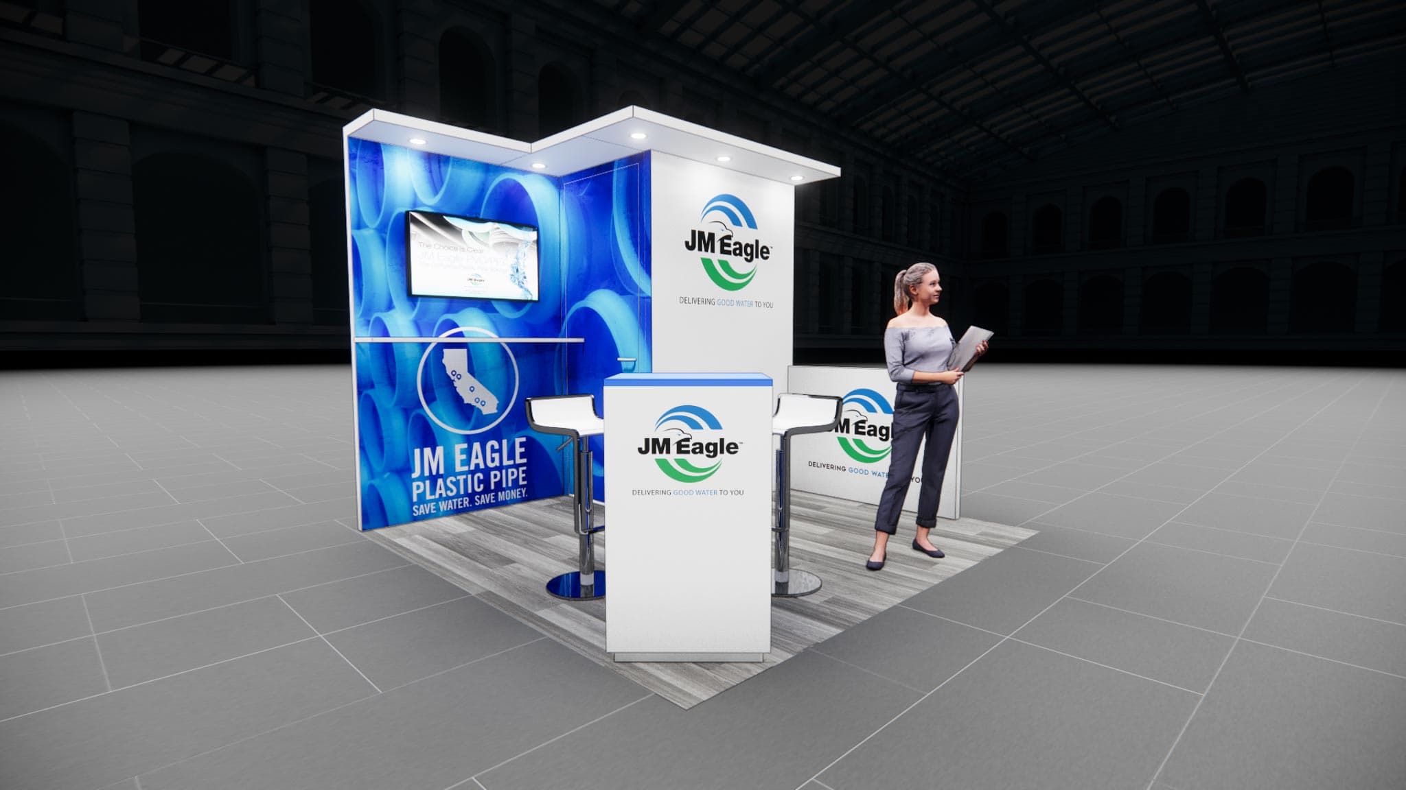 10 x 10 Inline Exhibit Rental — CES, Las Vegas