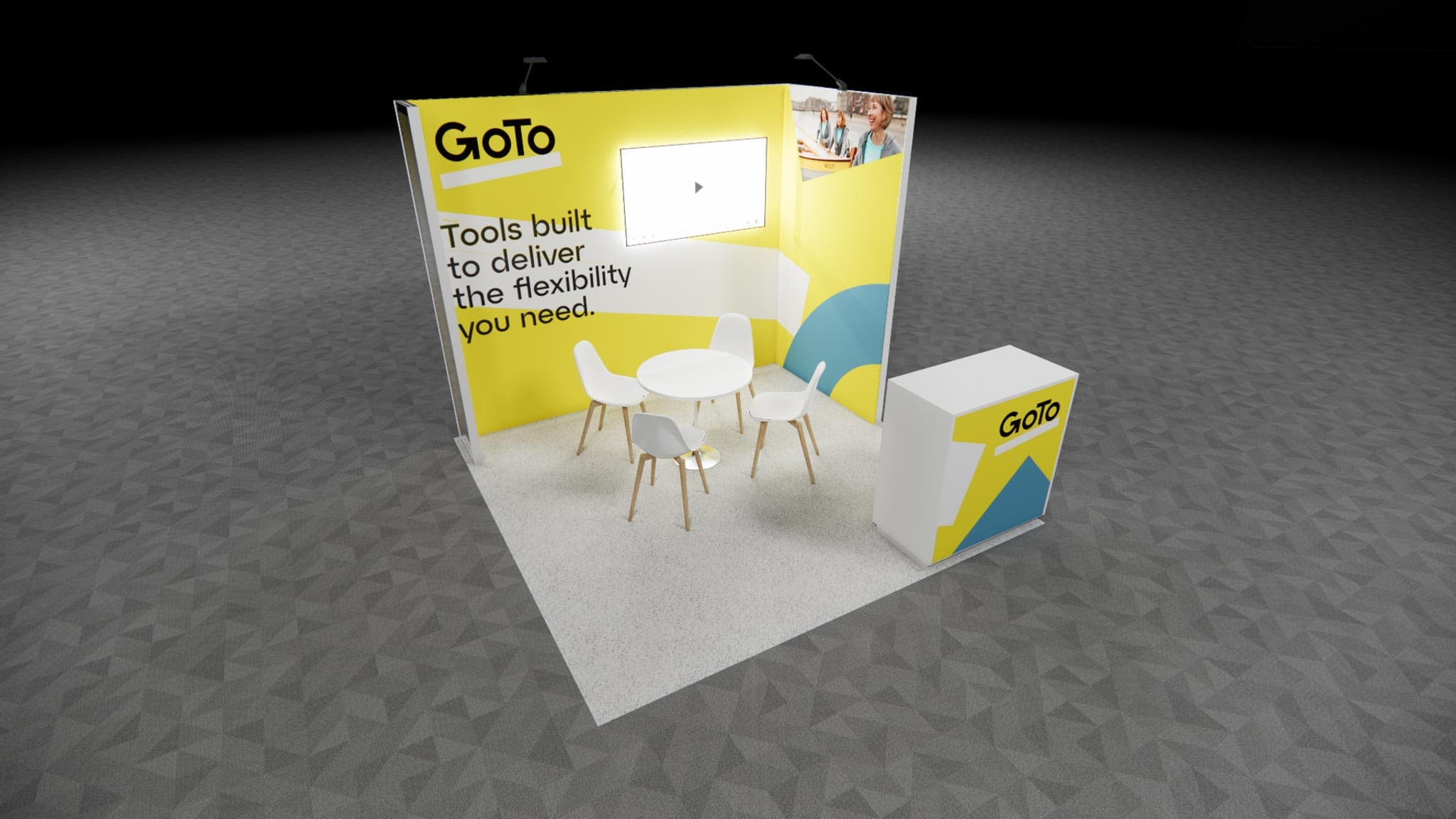 10 x 10 Inline Exhibit Rental — HIMSS, Las Vegas