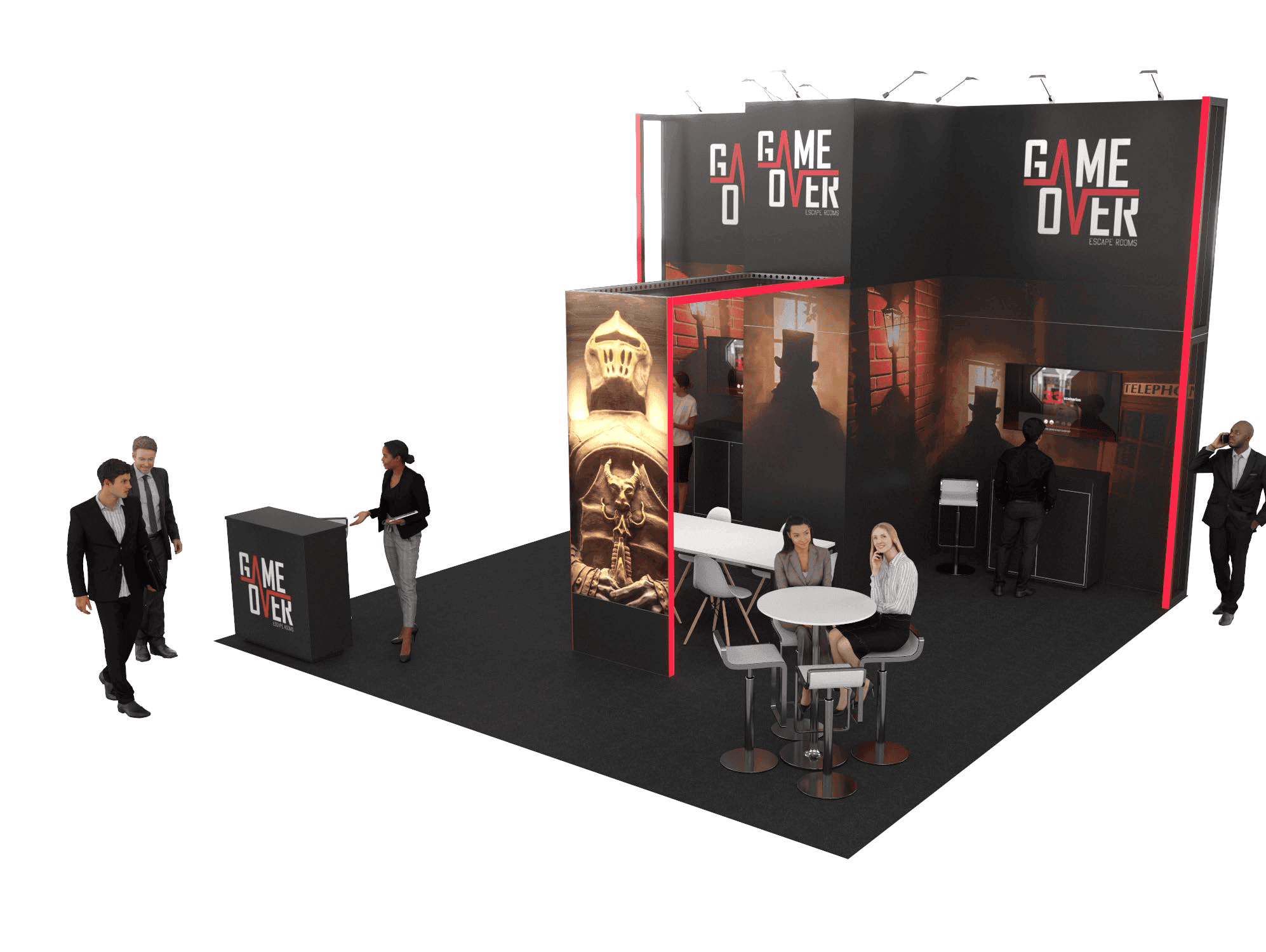 20 x 20 Island Exhibit Rental — InfoComm, Las Vegas