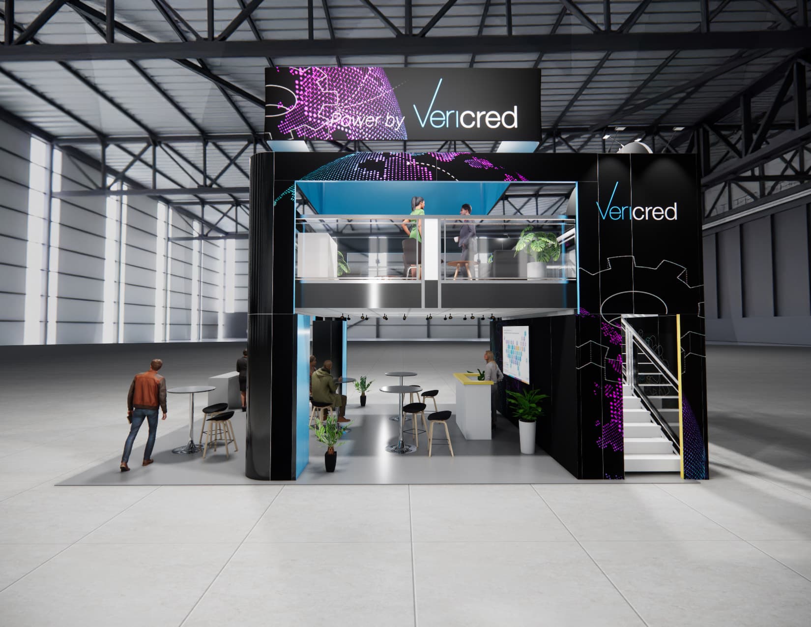 20 x 30 Double-Deck Exhibit Rental — OTC, Houston