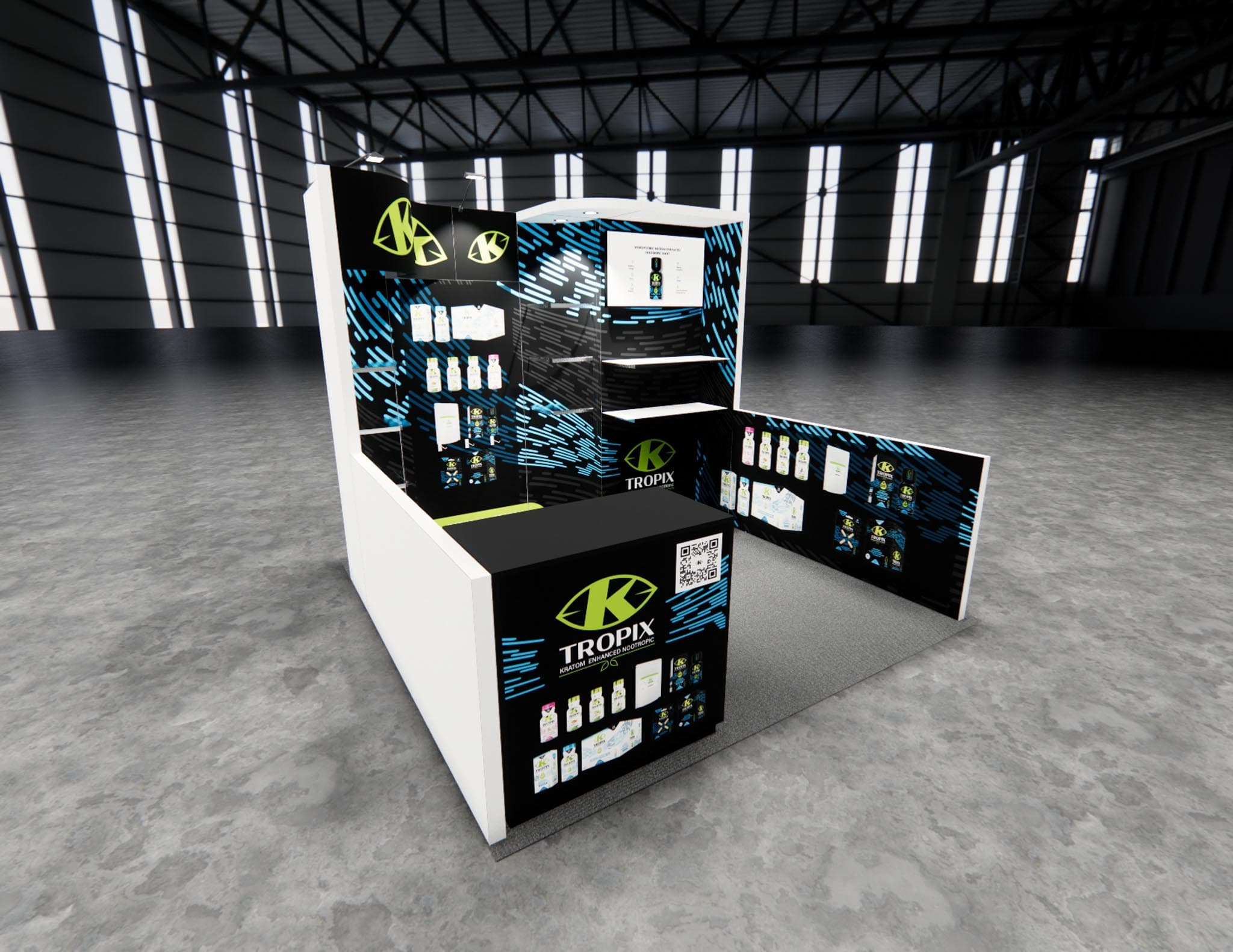 10 x 10 Inline Exhibit Rental — Coverings, Orlando