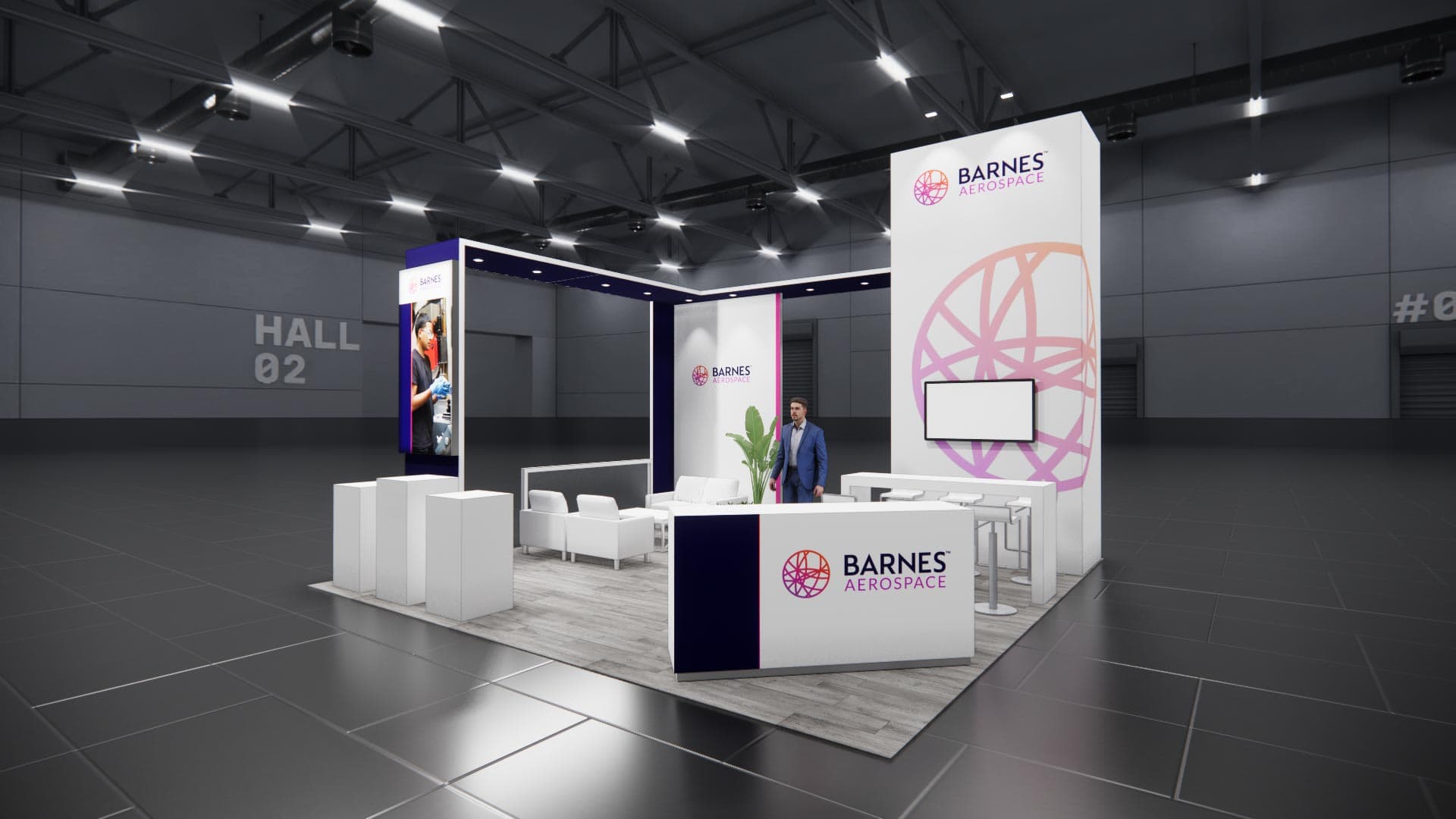 20 x 20 Island Exhibit Rental — LDI Show, Las Vegas