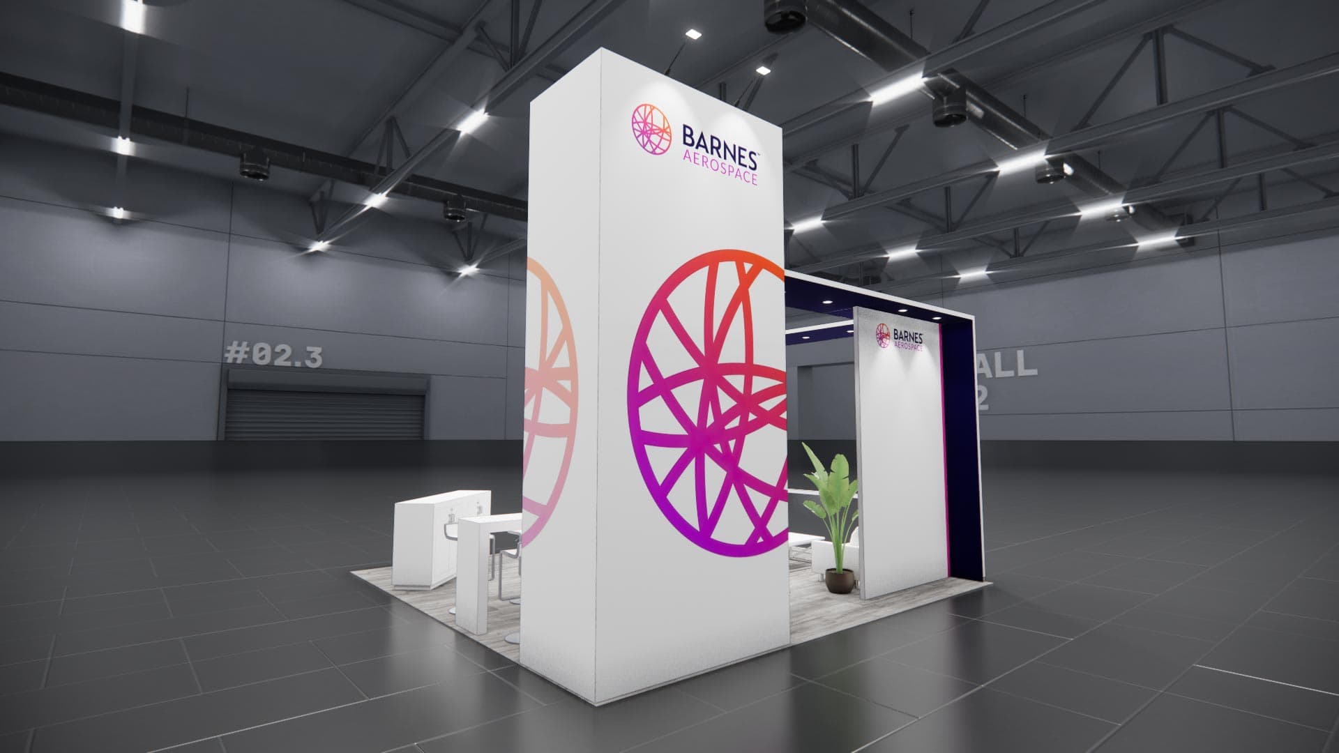 20 x 20 Island Exhibit Rental — LDI Show, Las Vegas
