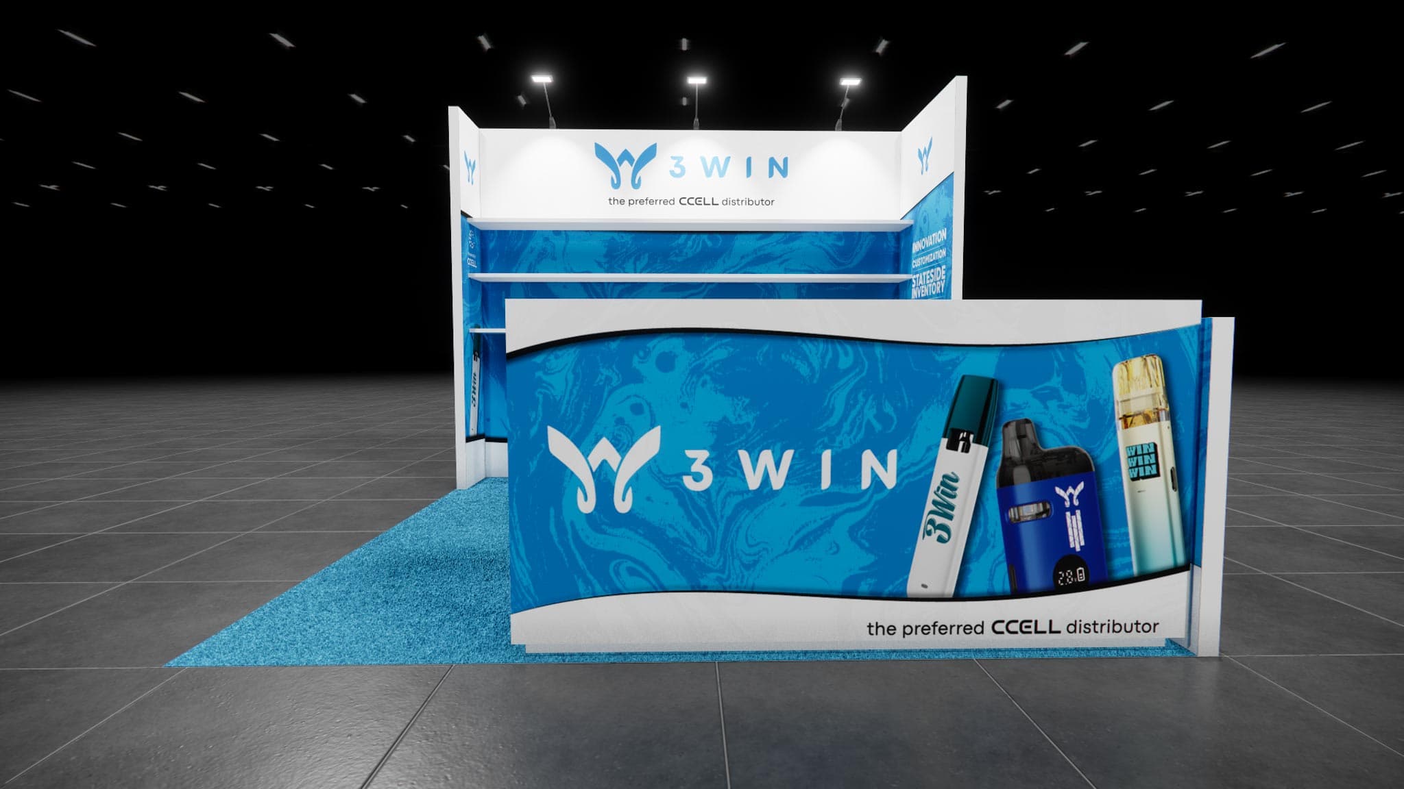 10 x 10 Inline Exhibit Rental — Coverings, Orlando