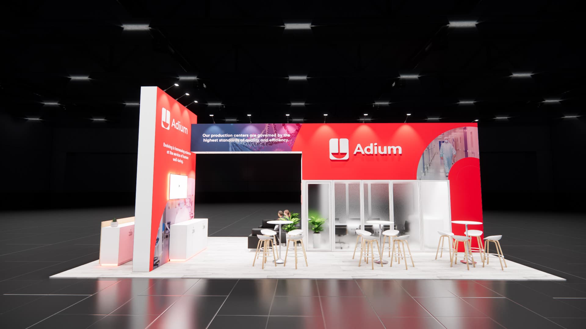 20 x 40 Island Exhibit Rental — LDI Show, Las Vegas