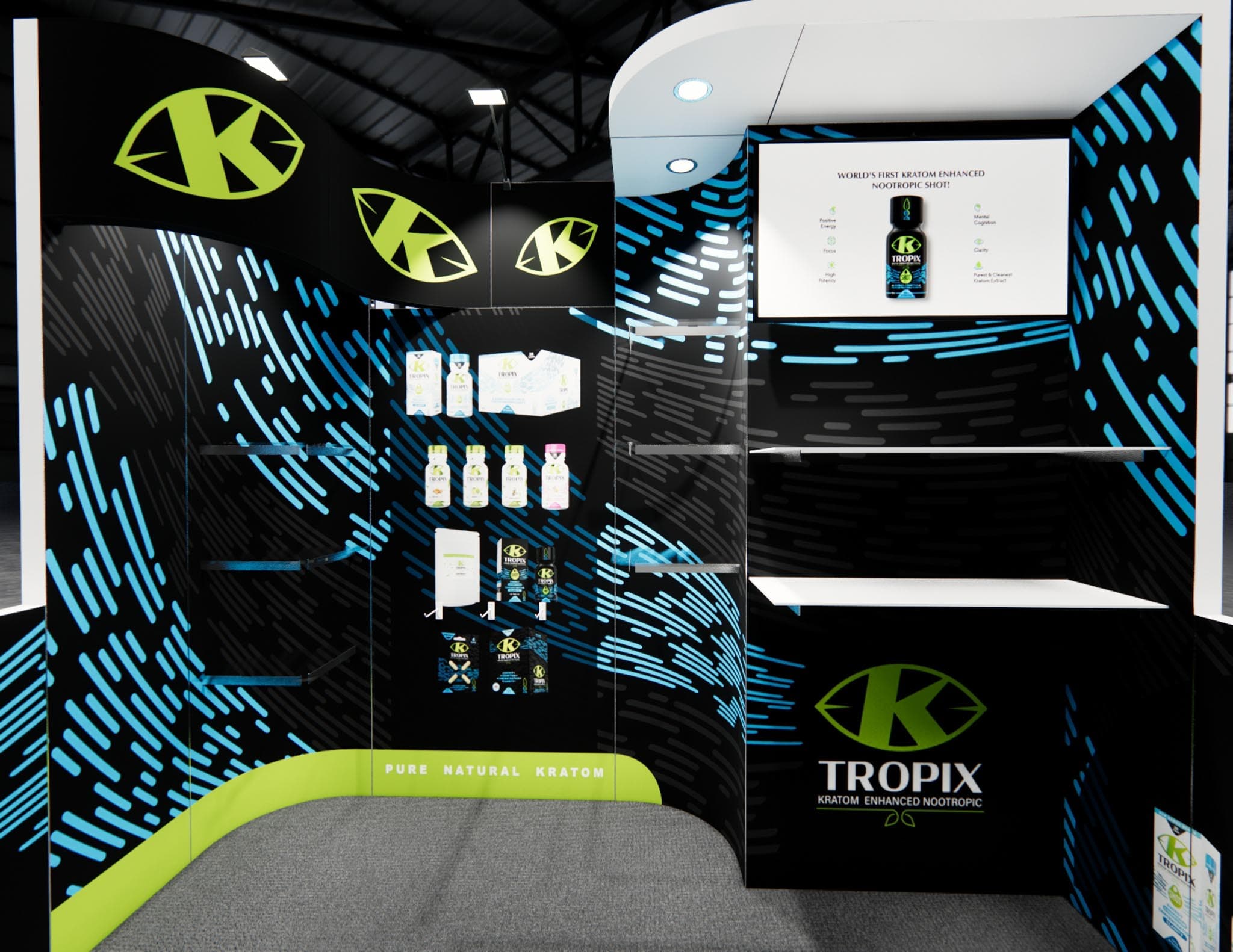 10 x 10 Inline Exhibit Rental — Coverings, Orlando