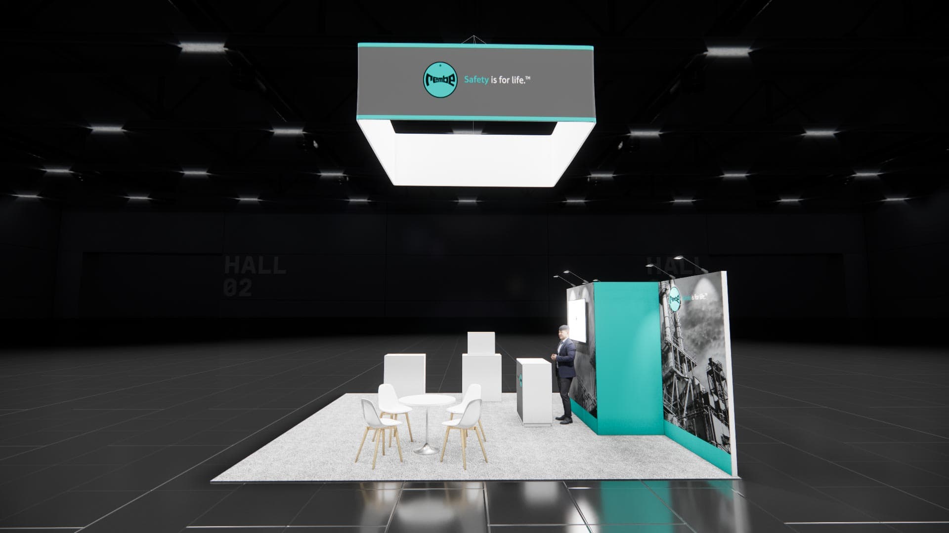 20 x 20 Island Exhibit Rental — IAAPA Expo, Orlando