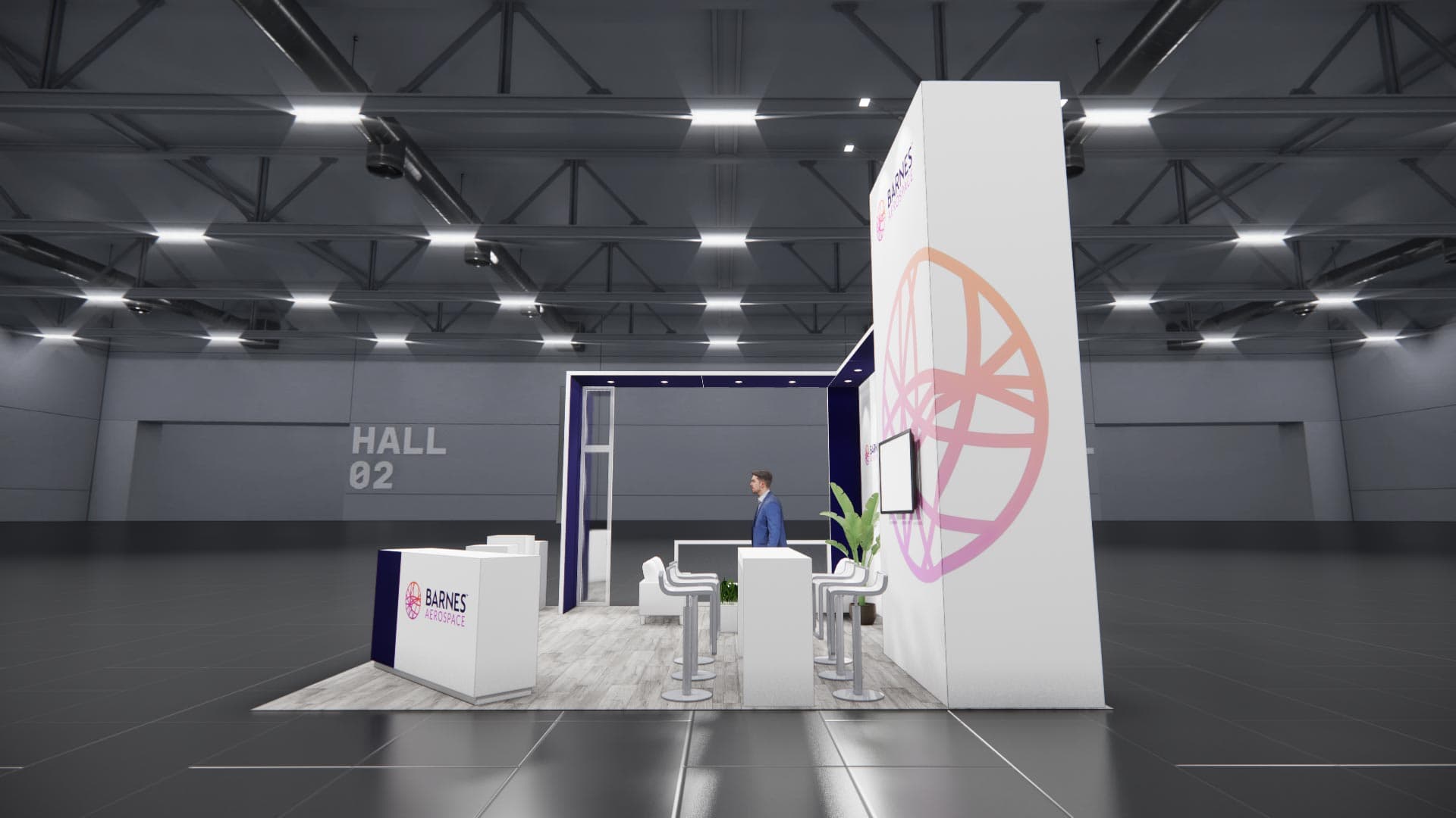 20 x 20 Island Exhibit Rental — LDI Show, Las Vegas