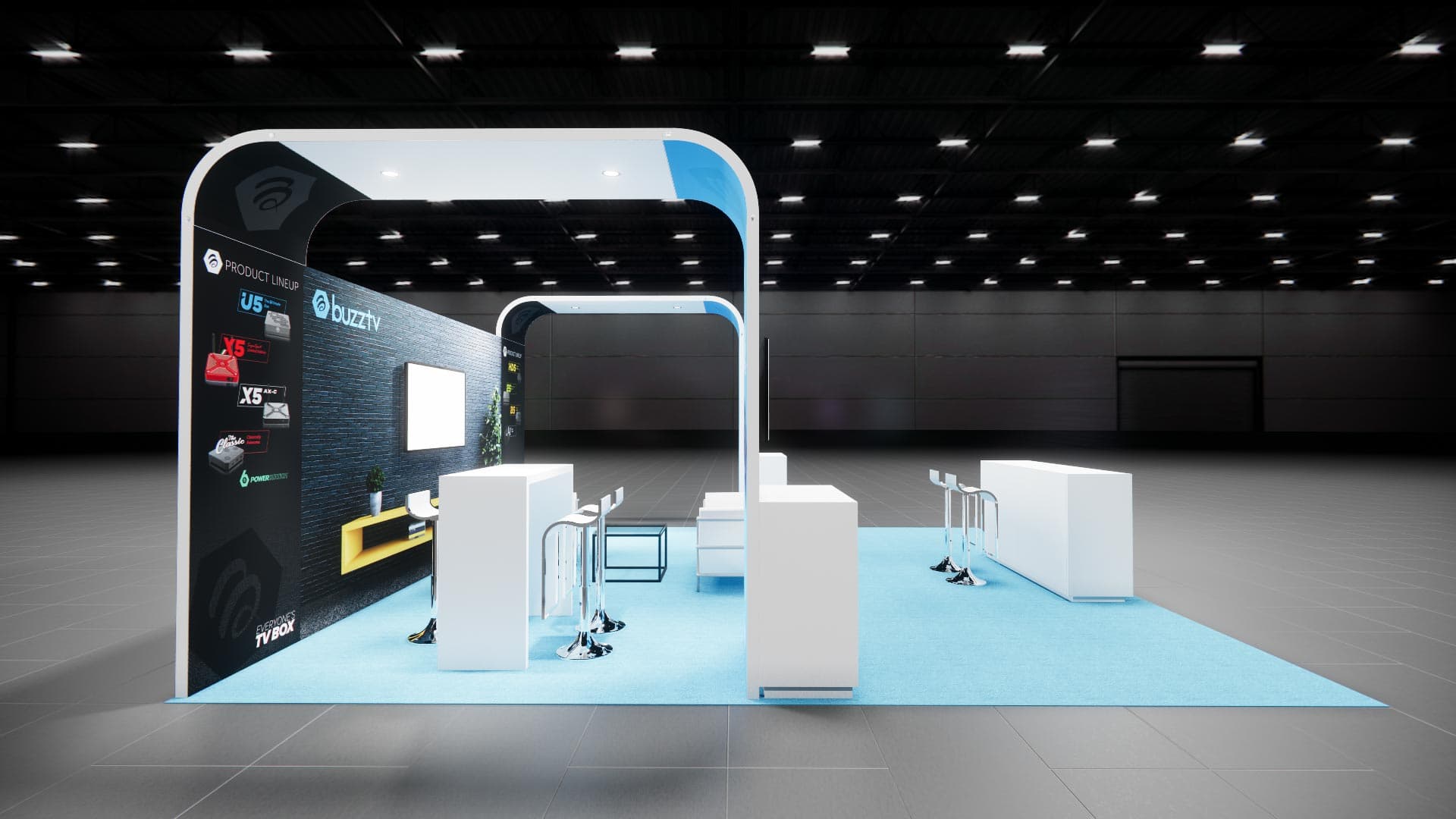 20 x 20 Island Exhibit Rental — IAAPA Expo, Orlando