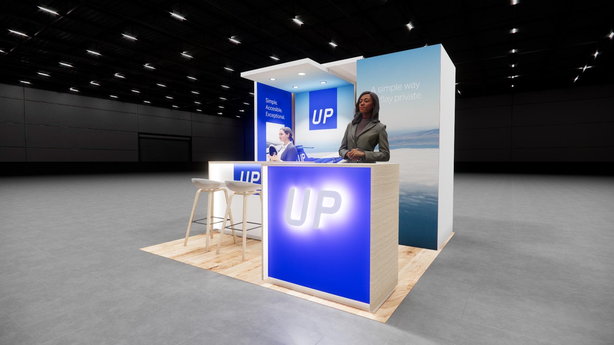 10 x 10 Inline Exhibit Rental — Coverings, Orlando