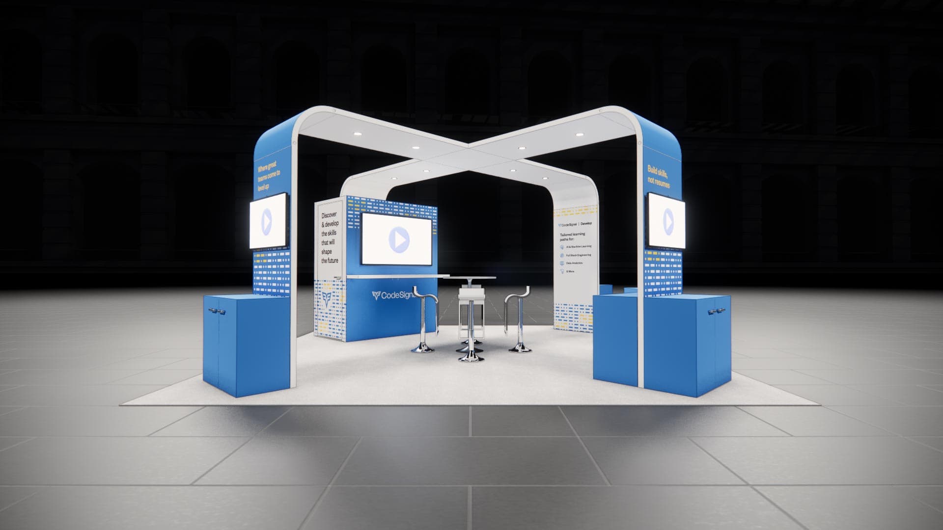 20 x 20 Island Exhibit Rental — MODEX, Atlanta