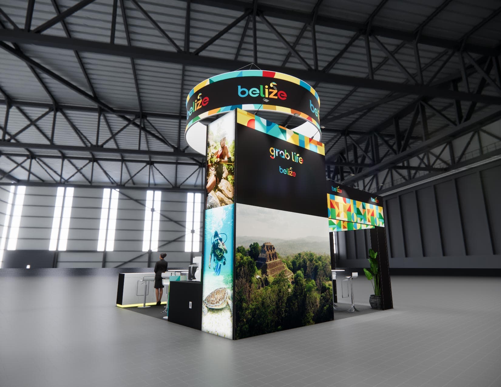 20 x 20 Island Exhibit Rental — MODEX, Atlanta