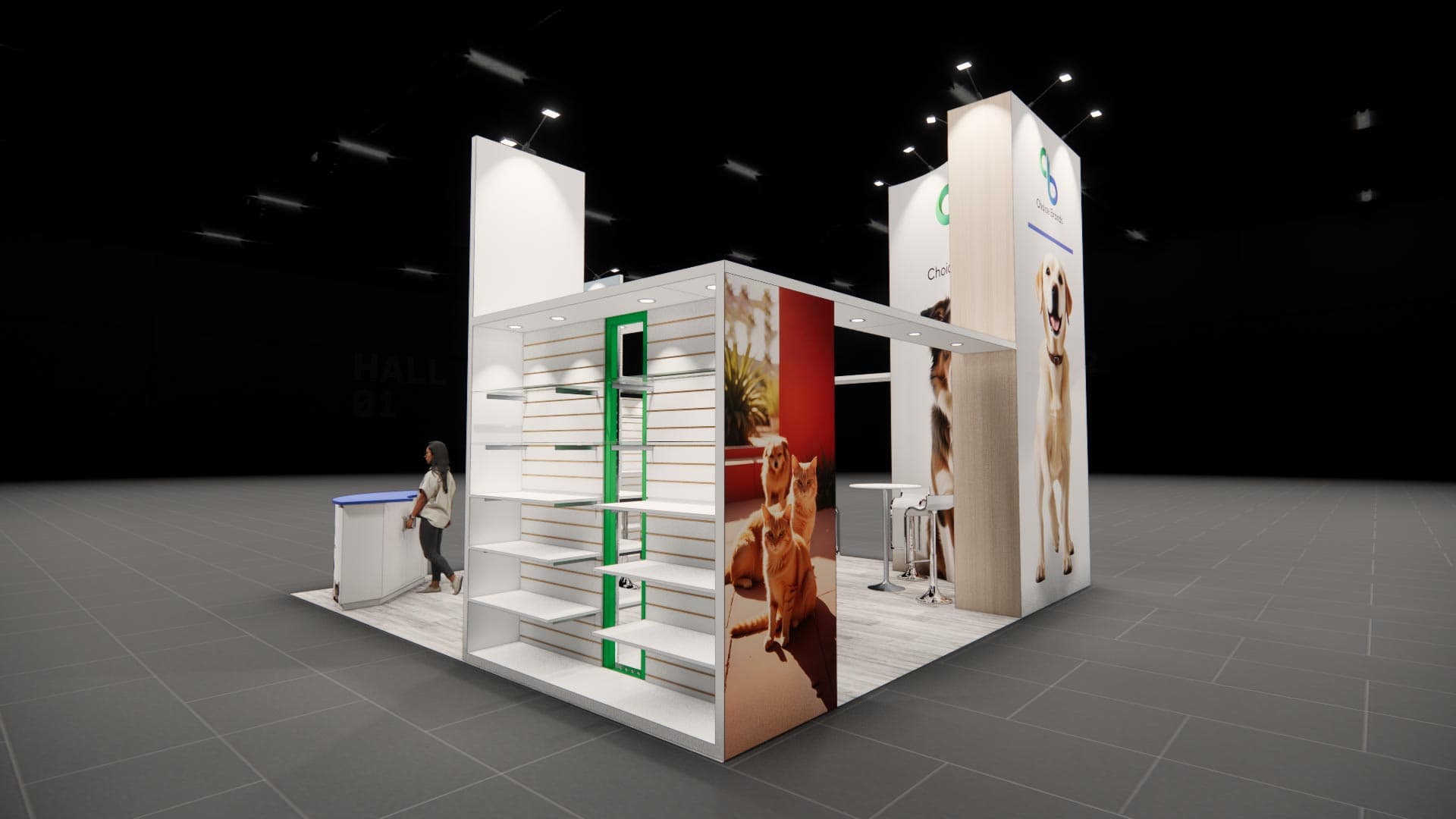 20 x 20 Island Exhibit Rental — Global Pet Expo, Orlando
