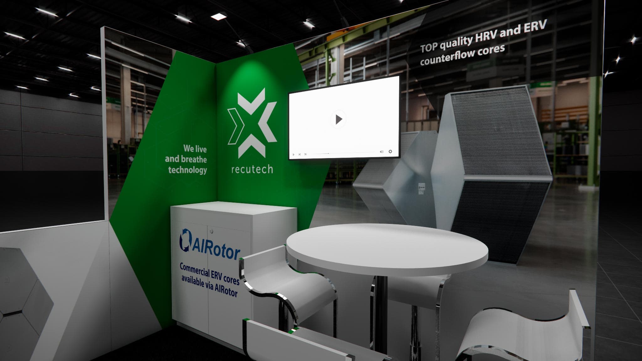 10 x 10 Inline Exhibit Rental — Coverings, Orlando