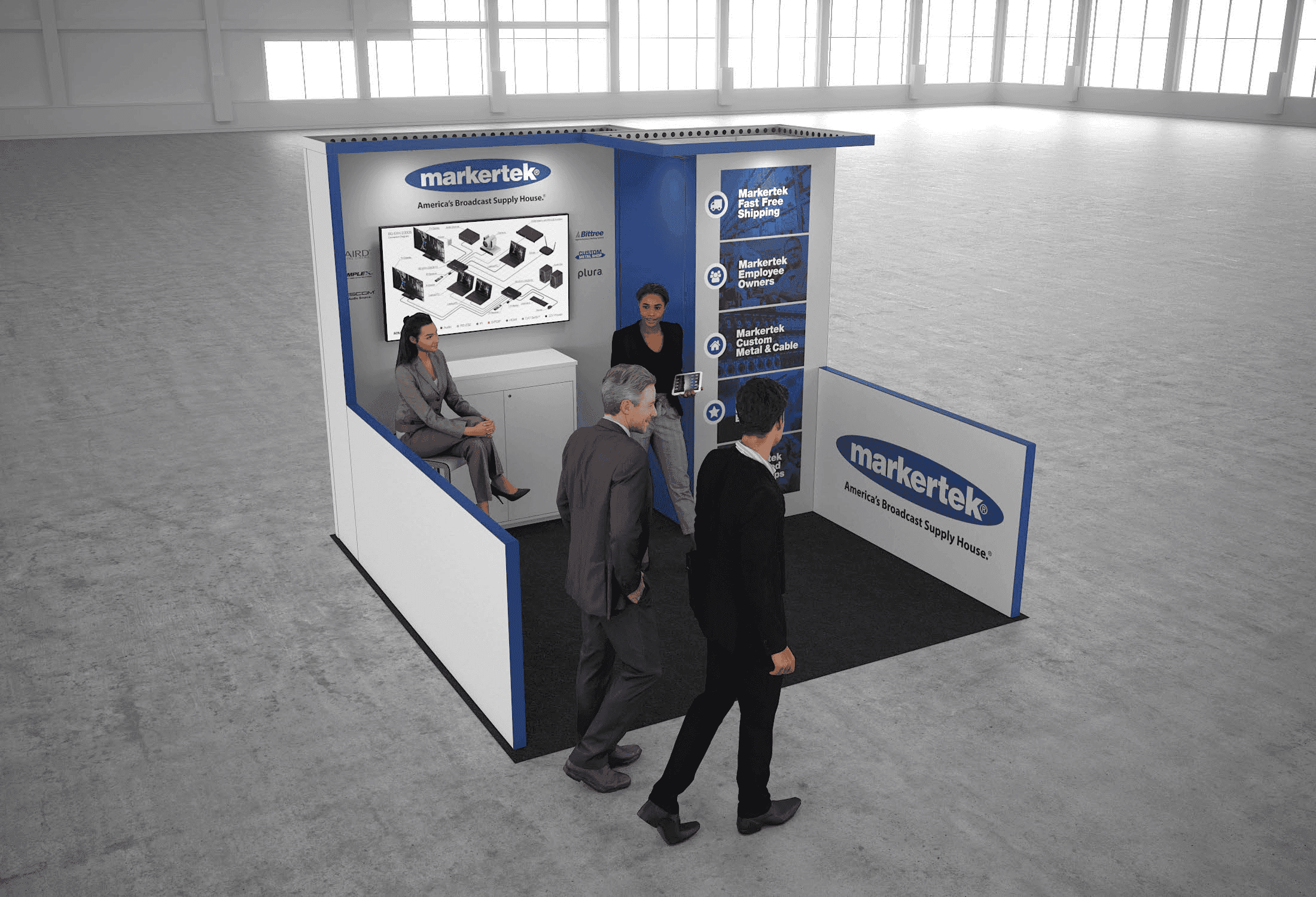 10 x 10 Inline Exhibit Rental — Coverings, Orlando