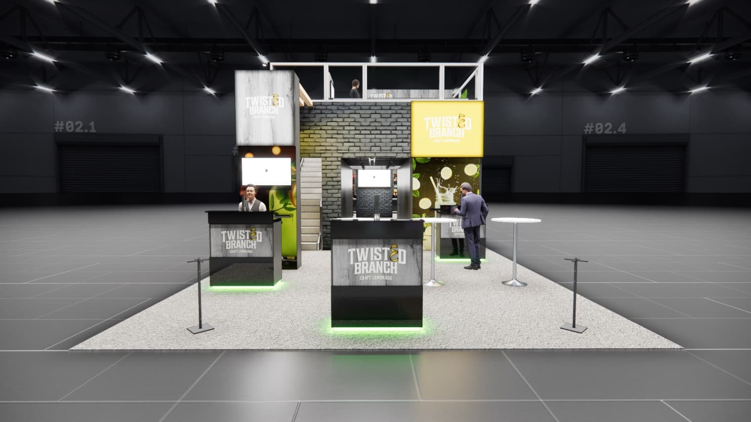 20 x 40 Double-Deck Exhibit Rental — IPPE, Atlanta