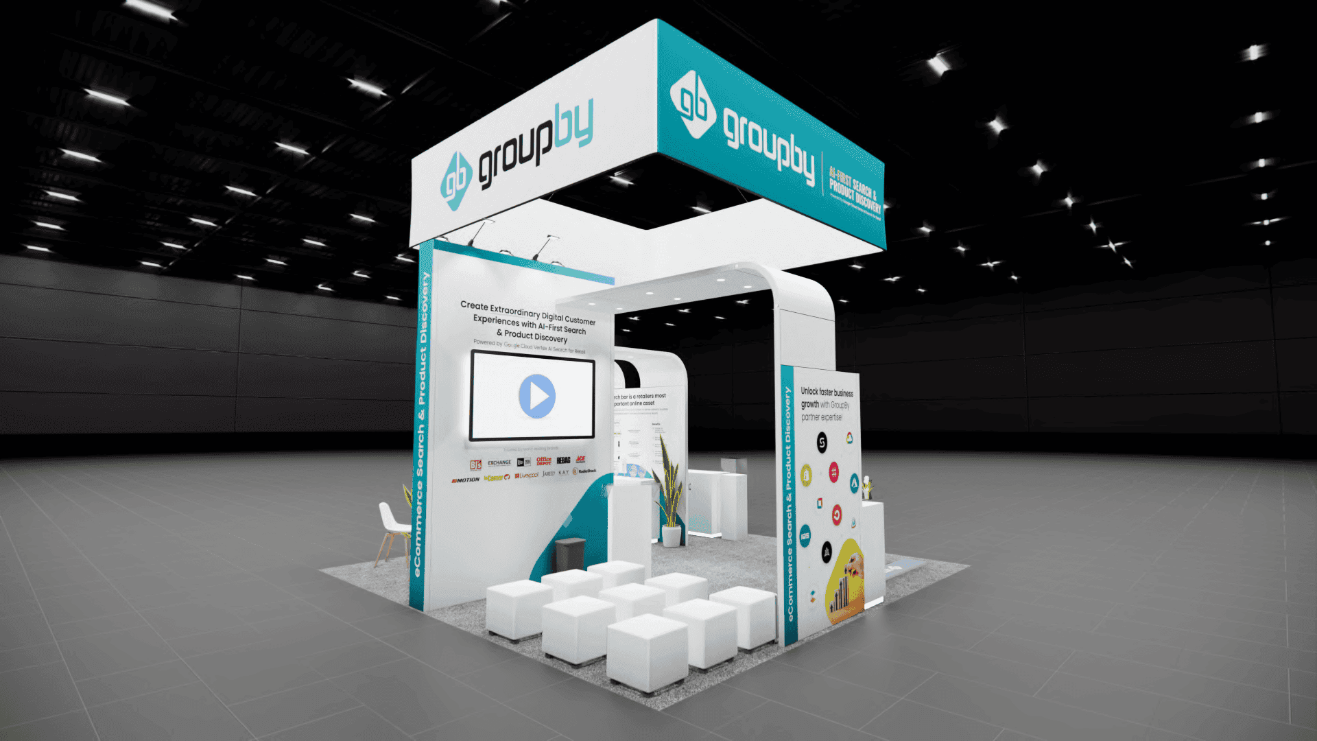 20 x 20 Island Exhibit Rental — MODEX, Atlanta