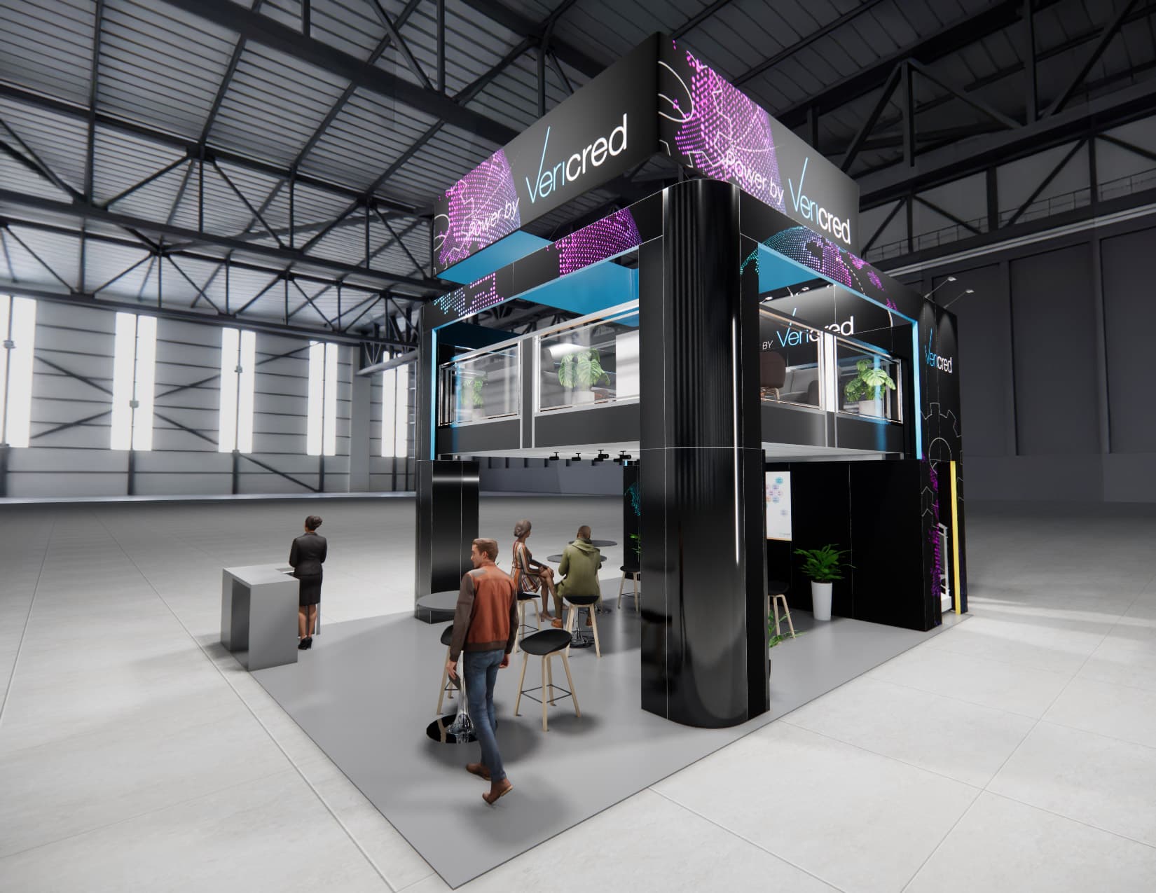20 x 30 Double-Deck Exhibit Rental — OTC, Houston