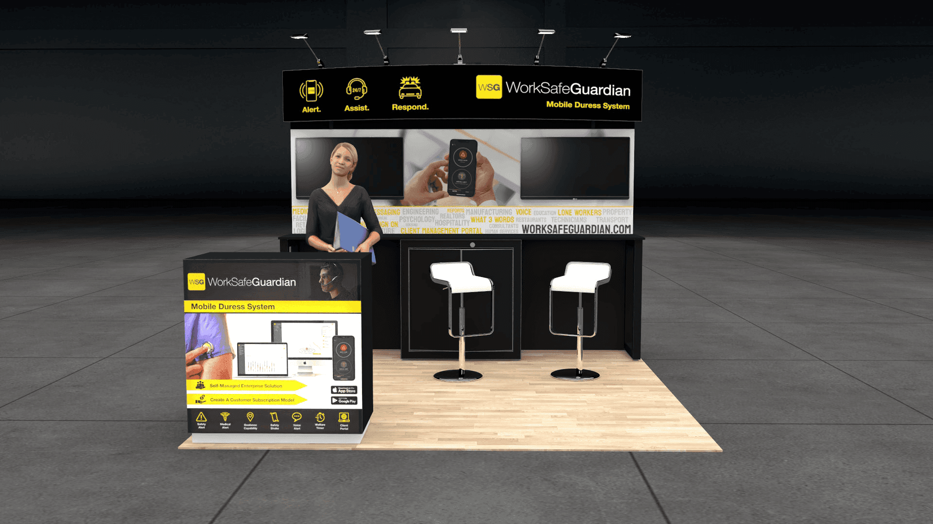 10 x 10 Inline Exhibit Rental — HIMSS, Las Vegas