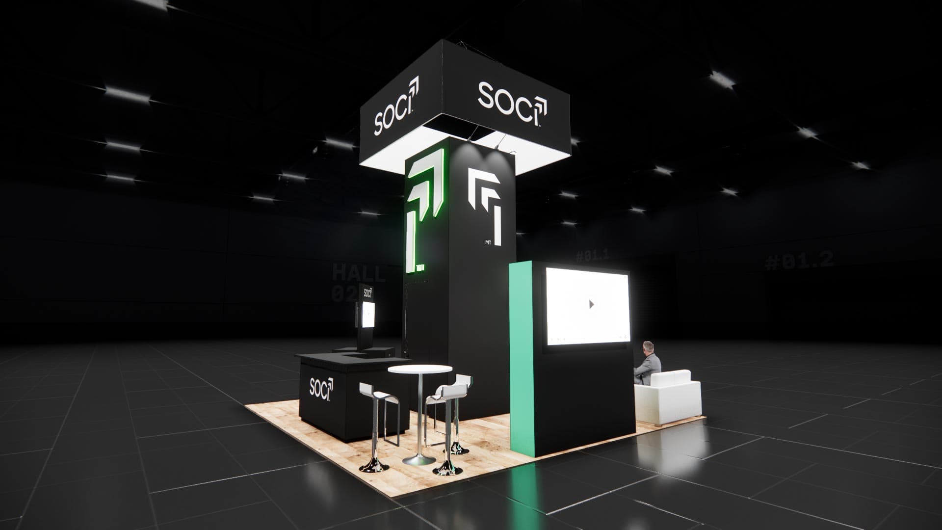 20 x 20 Island Exhibit Rental — MODEX, Atlanta