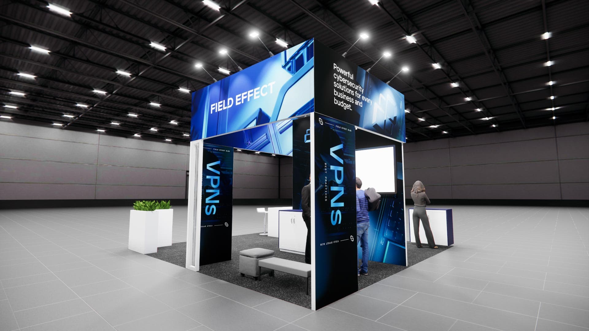 20 x 20 Island Exhibit Rental — CES, Las Vegas